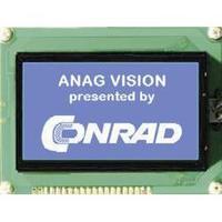 Anag Vision AV241282BNBW-WTV Graphical Display Module, 5V, Blue/White CCFL, 240 x 128 Resolution, N/A