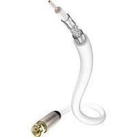 Antennas, SAT Cable [1x F plug - 1x F plug] 1.50 m 100 dB gold plated connectors White Inakustik