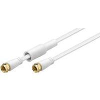 Antennas, SAT Cable [1x F plug - 1x F plug] 3.50 m 85 dB gold plated connectors White Goobay