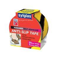 anti slip tape 50mm x 18m black yellow