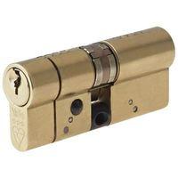 Anti-Snap Platinum Euro Cylinder 40/40 (80mm) Polished Brass