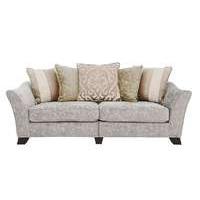 annalise ii 4 seater split back fabric pillow back sofa