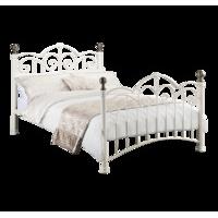 Annabeth Metal Bed - Ivory Double