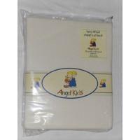 angel kids cot bed sheet terry fitted cream