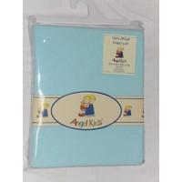 angel kids cot sheet terry fitted mint