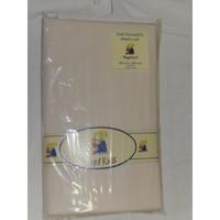 angel kids cot sheets flannelette cream 2 pack