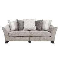 Annalise II 4 Seater Split Back Fabric Pillow Back Sofa