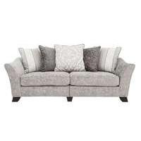 Annalise II 4 Seater Split Back Fabric Pillow Back Sofa