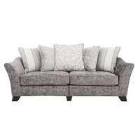 Annalise II 4 Seater Split Back Fabric Pillow Back Sofa