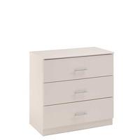 Annora Infity Childrens 3 Drawer Chest, White, 