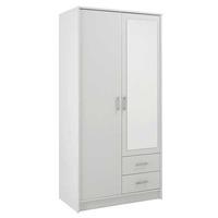 Annora Infity 2 Door Drawer Childrens Wardrobe, White