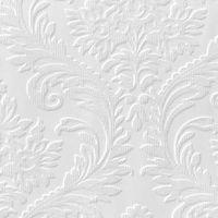Anaglypta Luxury White High Traditional Paintable Wallpaper