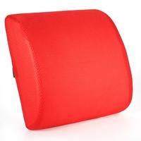Anself Comfort Memory Foam Lumbar Support Pillow Back Cushion Ergonomic Lower Back Pain Pillow for Office Chair Car Travel W/ Removeable Mesh Fabric