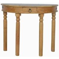 ancient mariner country half round console table