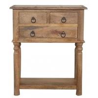 ancient mariner country telephone table 3 drawer