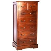 Ancient Mariner Mahogany Village Chest of Drawer - 2 Over 5 Drawer