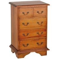 Ancient Mariner Mahogany Village Chest of Drawer - 2 Over 3 Drawer