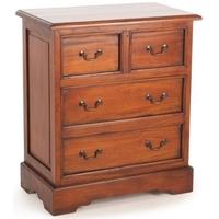 ancient mariner mahogany village chest of drawer 2 over 2 drawer
