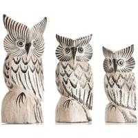 Ancient Mariner Set of 3 Small Owls