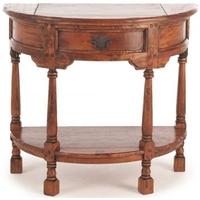 Ancient Mariner East Indies Half Round Console Table