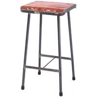 Ancient Mariner Vintage Square Metal Bar Stool