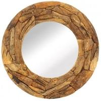 anteak root round mirror