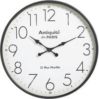 antiquite black metal wall clock