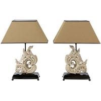 Antique Grey Table Lamp Belvedere (Set of 2)