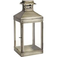 Antique Brass Metal Barn Lantern (Set of 4)