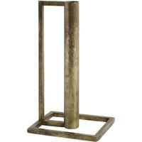 Antique Brass Cubic Candle Holder (Set of 2)