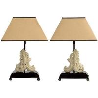 Antique Grey Table Lamp Belgrave (Set of 2)