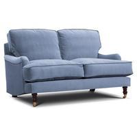 Annabelle Italian Velvet 3 Seater Sofa, Atol Blue