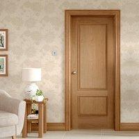 andria oak 2 panel door with raised mouldings