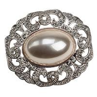 Anastasia Faux Pearl Brooch