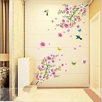 Animals Botanical Romance Still Life Fashion Wall Stickers Plane Wall Stickers Decorative Wall Stickers, Vinyl Material RemovableHome