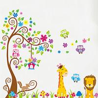 Animals Wall Stickers Plane Wall Stickers Decorative Wall Stickers, Vinyl Material Removable Home Decoration Wall Decal