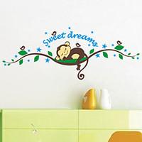 Animals Cartoon 3D Wall Stickers Plane Wall Stickers Decorative Wall Stickers, Vinyl Material Home Decoration Wall Decal