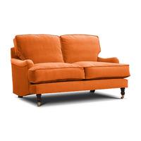 Annabelle Italian Velvet 3 Seater Sofa Orange
