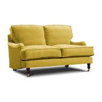 Annabelle Italian Velvet 3.5 Seater Sofa Mustard