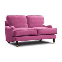 annabelle italian velvet 3 seater sofa pink