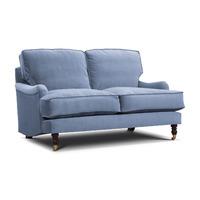 Annabelle Italian Velvet Sofa in Atol Blue 3 Seater