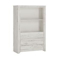 Angel 3 Drawer Cupboard with Open Shelf White