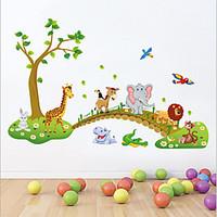 Animals Cartoon Still Life Wall Stickers Plane Wall Stickers Decorative Wall Stickers, Vinyl Material Removable Home Decoration Wall Decal