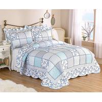 Anna Printed Patchwork Bedspread Set, Double