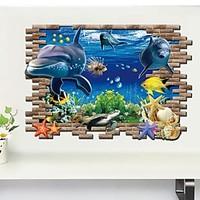 Animals 3D Wall Stickers 3D Wall Stickers Decorative Wall Stickers, Vinyl Material Removable Home Decoration Wall Decal