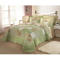 anna printed patchwork bedspread set king