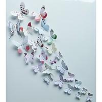 Animals Butterfly Wall Stickers Romance / Fashion / Florals / Shapes / 3D Wall Stickers 3D Wall Stickers, pvc 1515cm