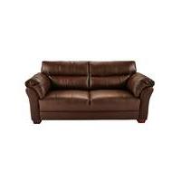 Ancona Leather Three Seater Sofa