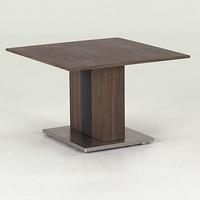 Angelo Wooden Lamp Table Square In Walnut And Grey PU