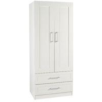 andante 2 door 2 drawer wardrobe cream